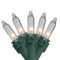 Clear Mini Christmas Lights Set of 300 Green Wire G367957