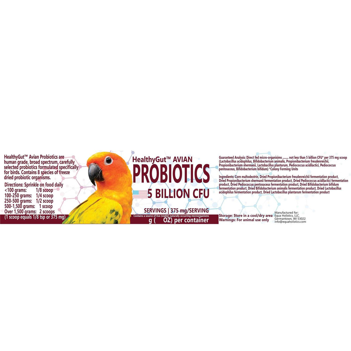 Avian Probiotics Dietary Supplement B119
