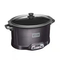 Black 6 qt. Programmable Slow Cooker with Smoker A49548