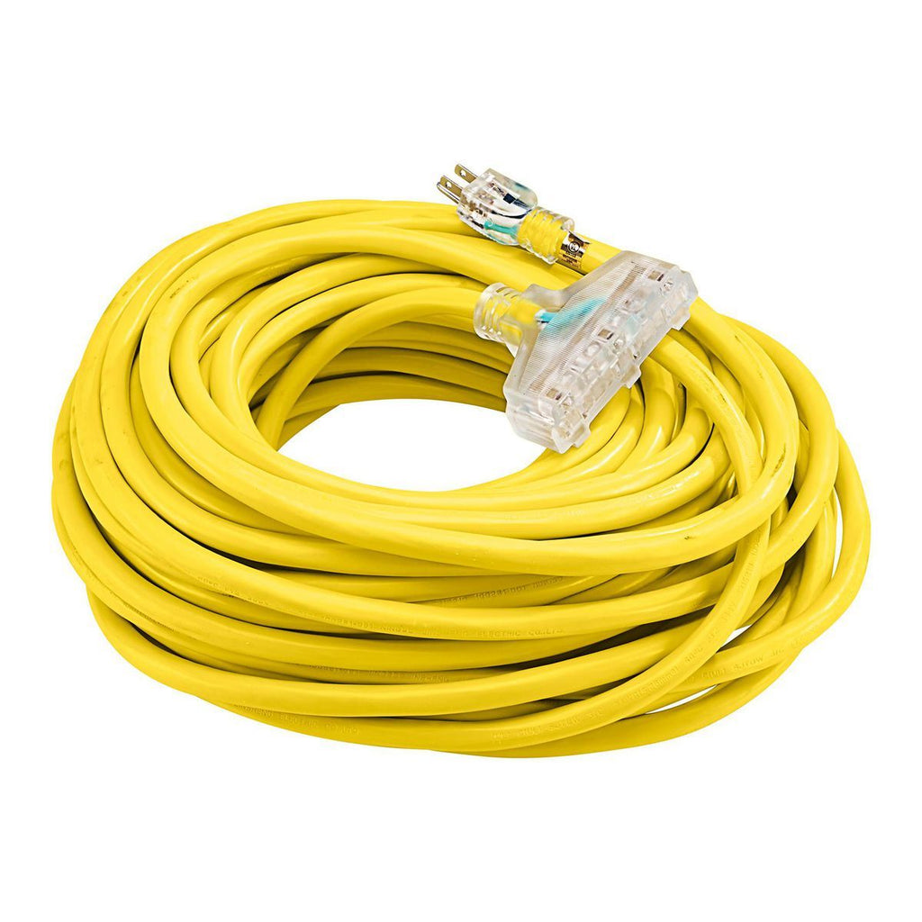 100 ft. 10/3 Gauge Triple-Tap Extension Cord U1039