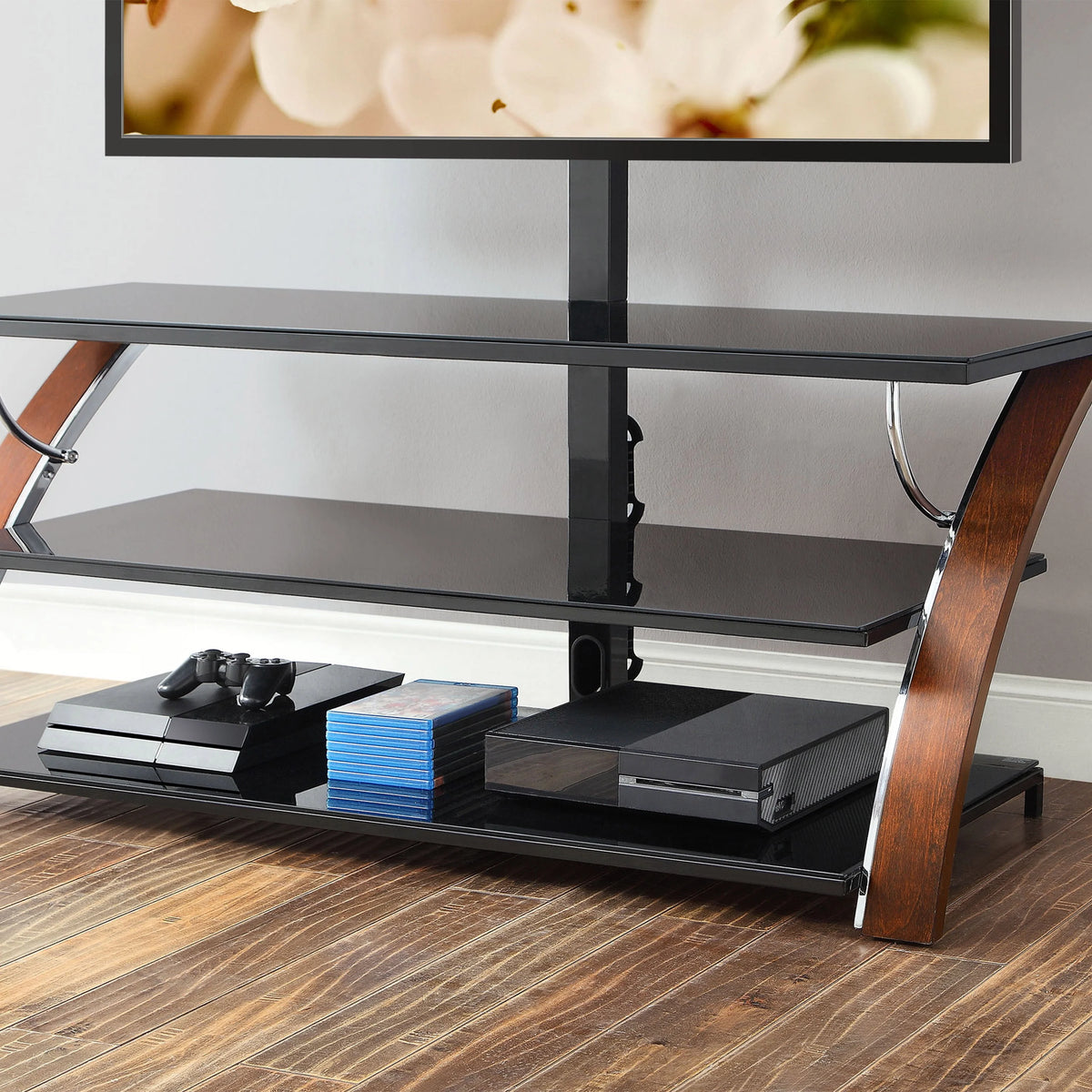 Brown Cherry TV Stand V5869