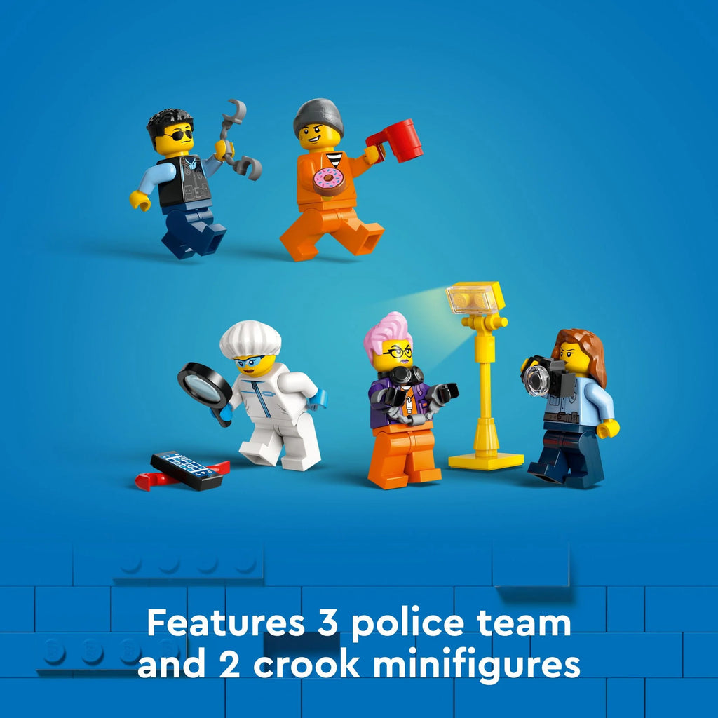 Police Truck Toy with Quad Bike and Minifigures M931313