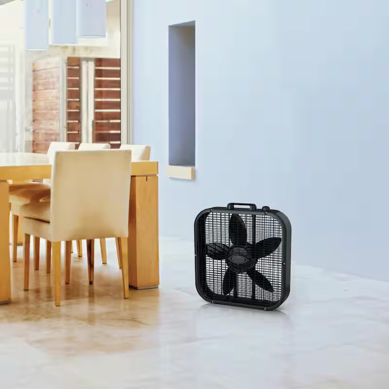 Black 3 Speed Box Fan I978886