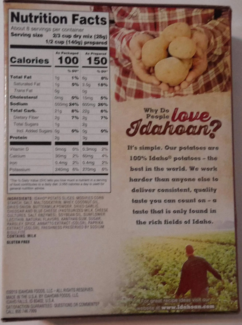 Au Gratin Casserole Family Size Pack of 12 P7434