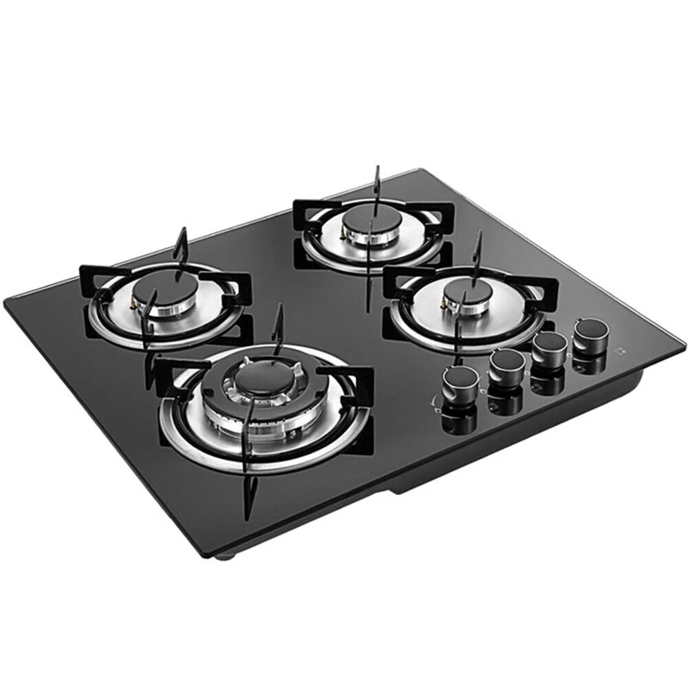 Black 4 Burners Built-In Gas Cooktop I7681