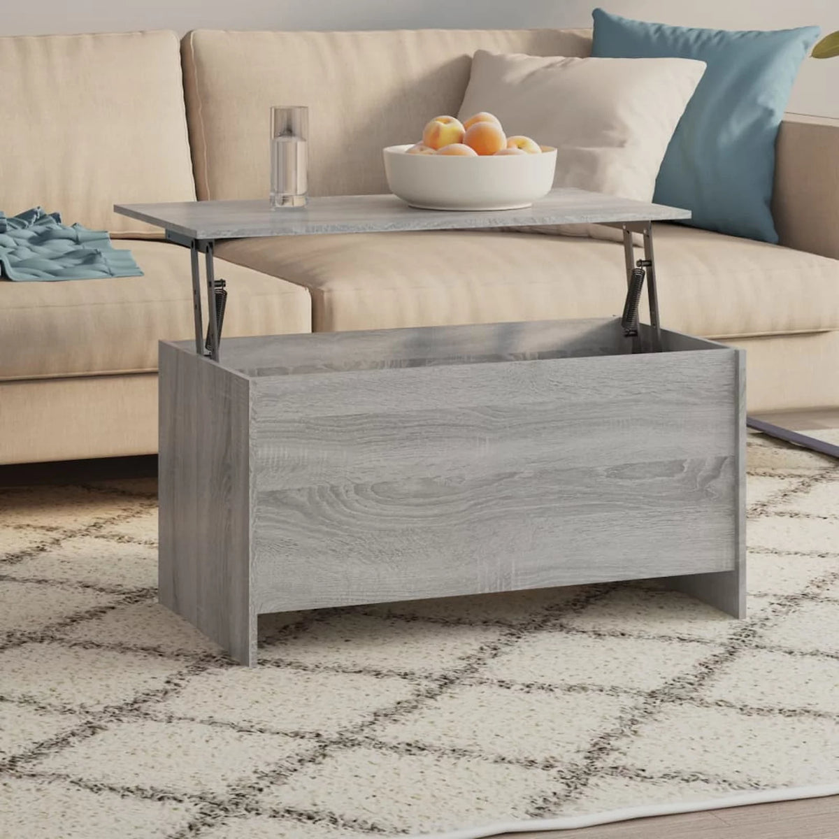 Gray Engineered Wood Coffee Table H95434