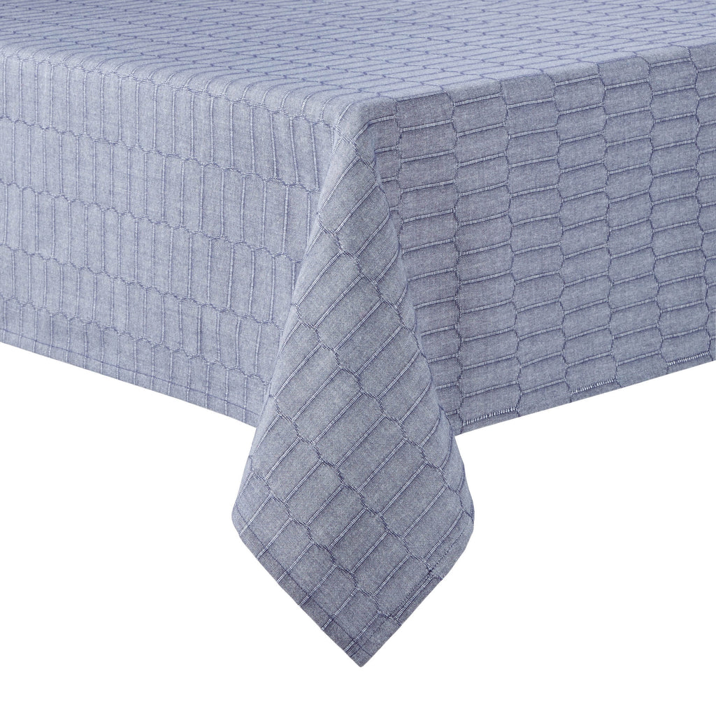 Blue Fabric Tablecloth Z4936