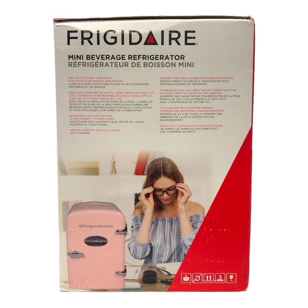 Portable Retro 9-Can Mini Refrigerator O31070