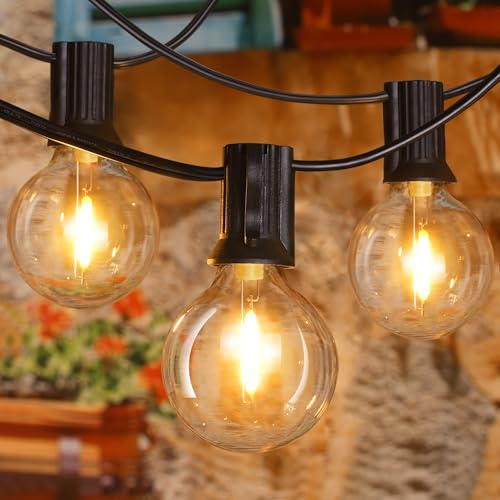 30FT 30Bulbs RGBW Color Changing Waterproof G40 String Lights M72725