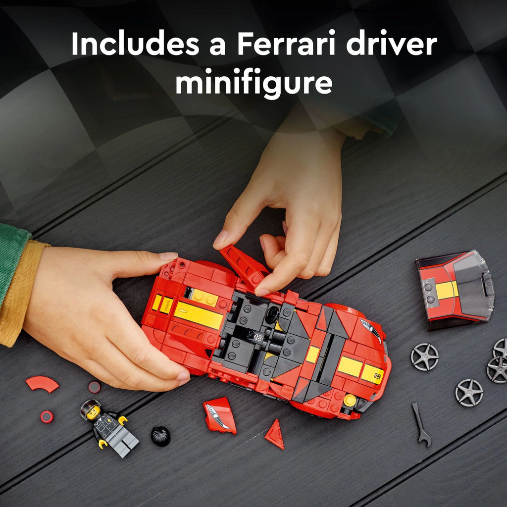 Red Race Car Building Kit with Racing Driver Minifigure M642