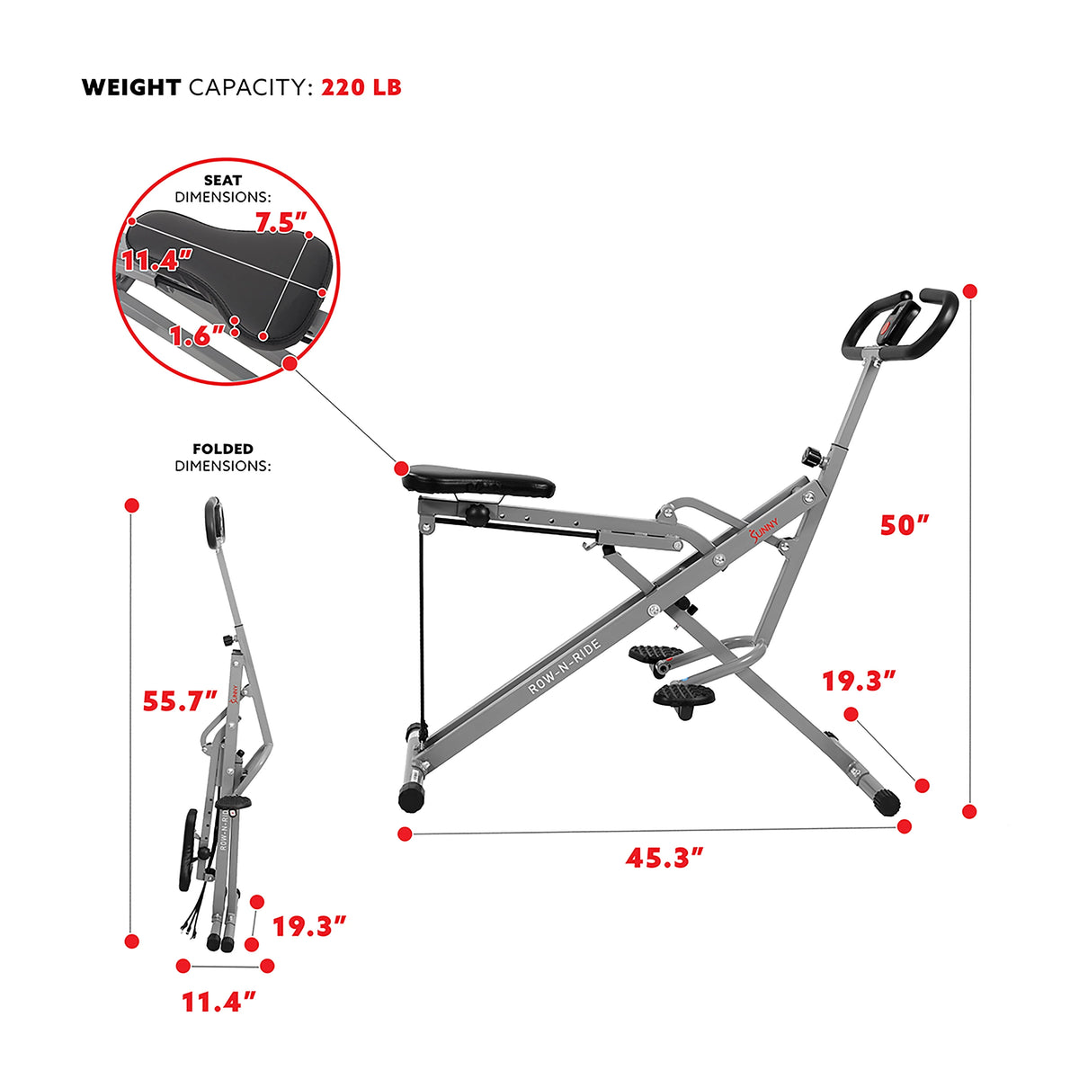 Upright Rowing Machine Rower U337983