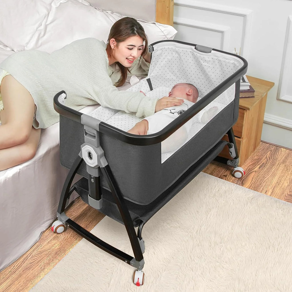 3 in 1 Bedside Bassinet with Adjustable Height A47957