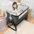 3 in 1 Bedside Bassinet with Adjustable Height A47957