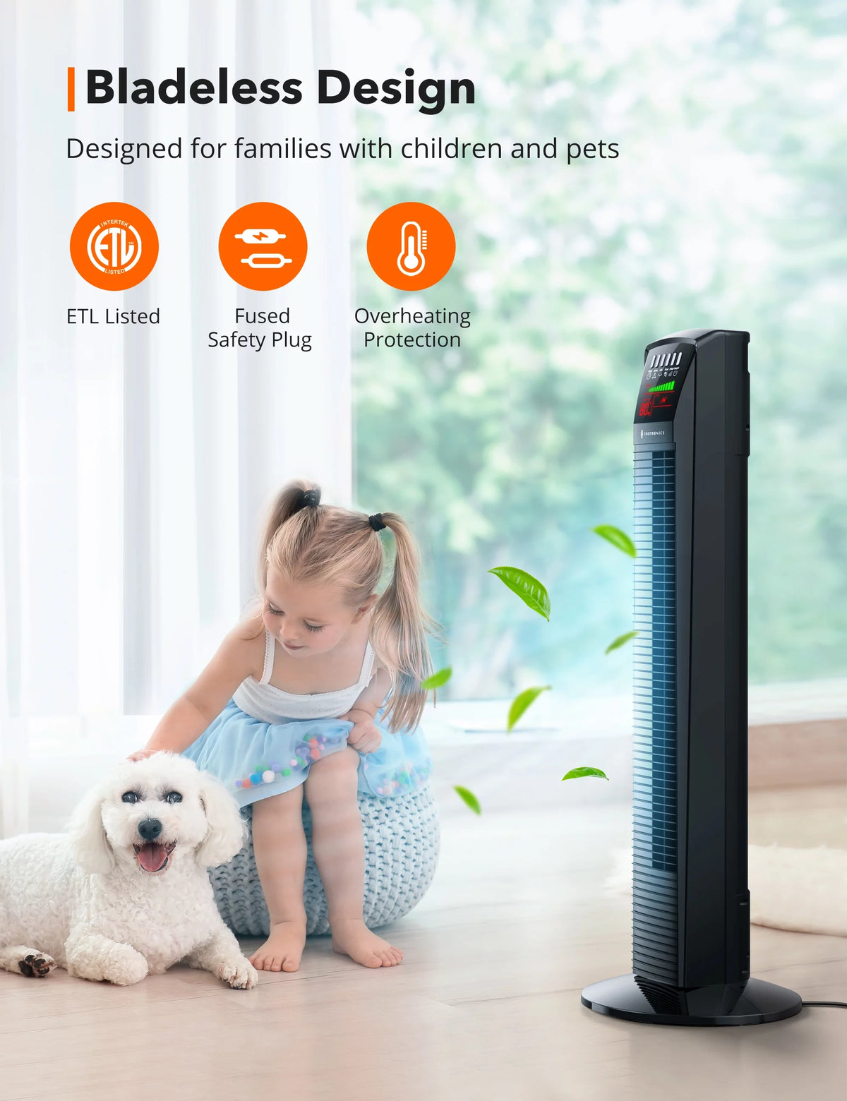 Oscillating Tower Fan with Remote K61110