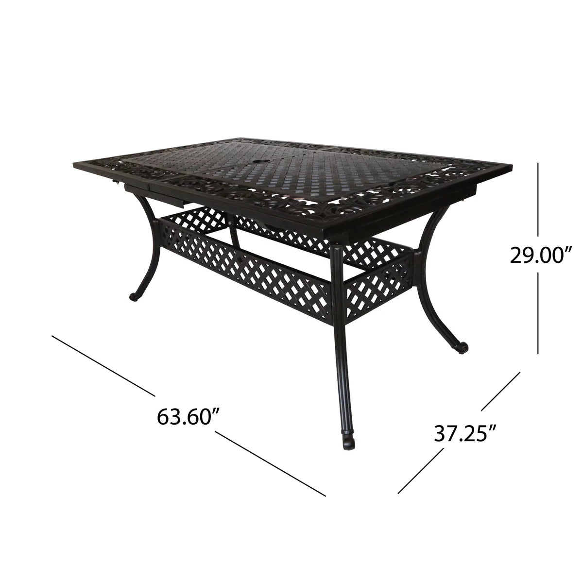 Cast Aluminum Expandable Outdoor Dining Table L77273