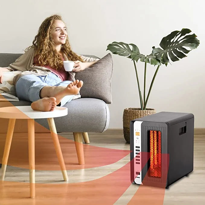 Electric Infrared Quartz Space Heater with Remote L120132