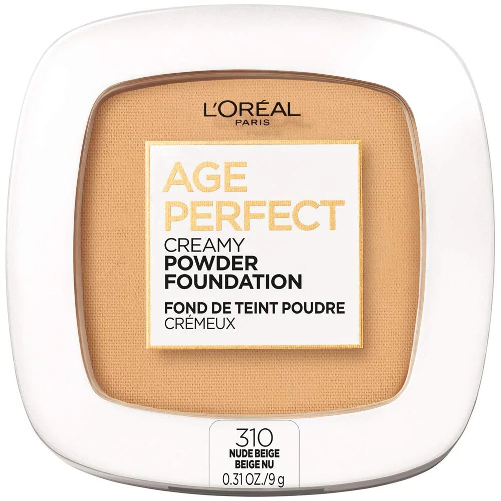 Creamy Powder Foundation Compact, 310 Nude Beige, 0.31 Ounce Q9013