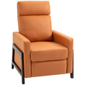 Orange Manual Recliner Chair with Footrest M323729