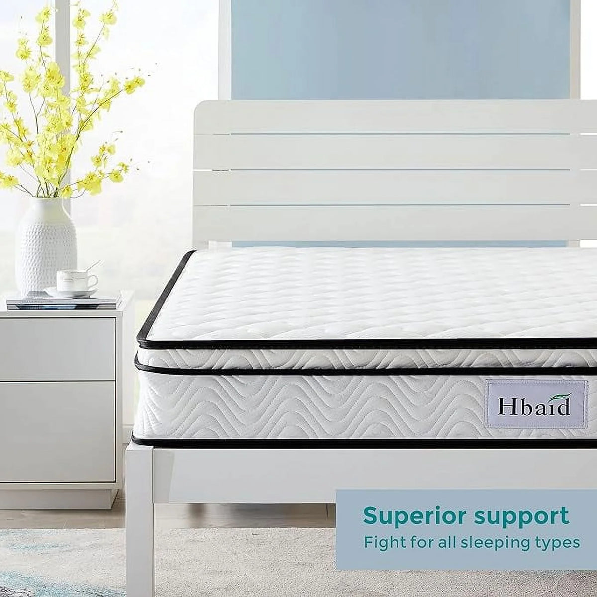 10 Inch Gel Memory Foam Hybrid Twin Mattress T14037