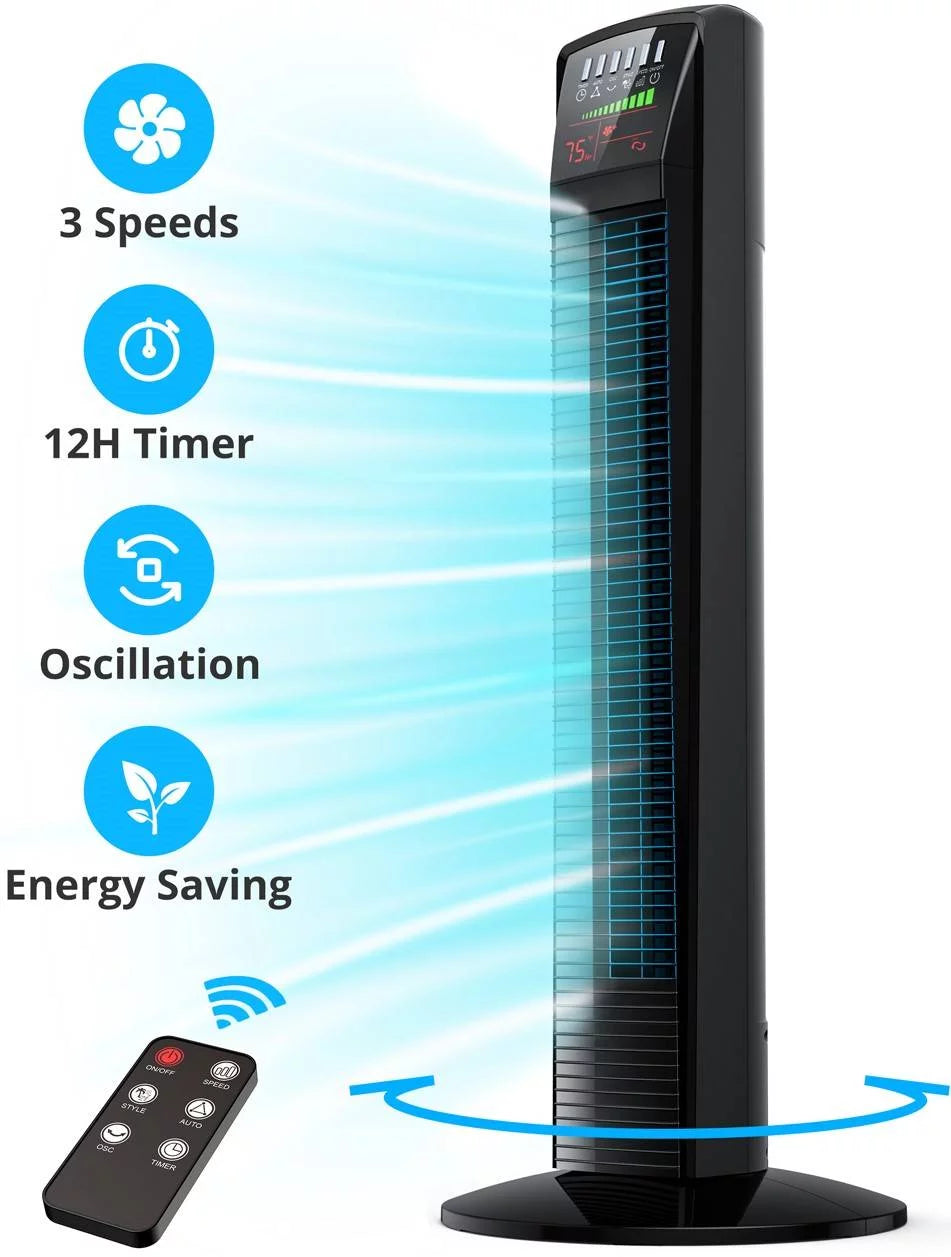 Oscillating Tower Fan with Remote K61110