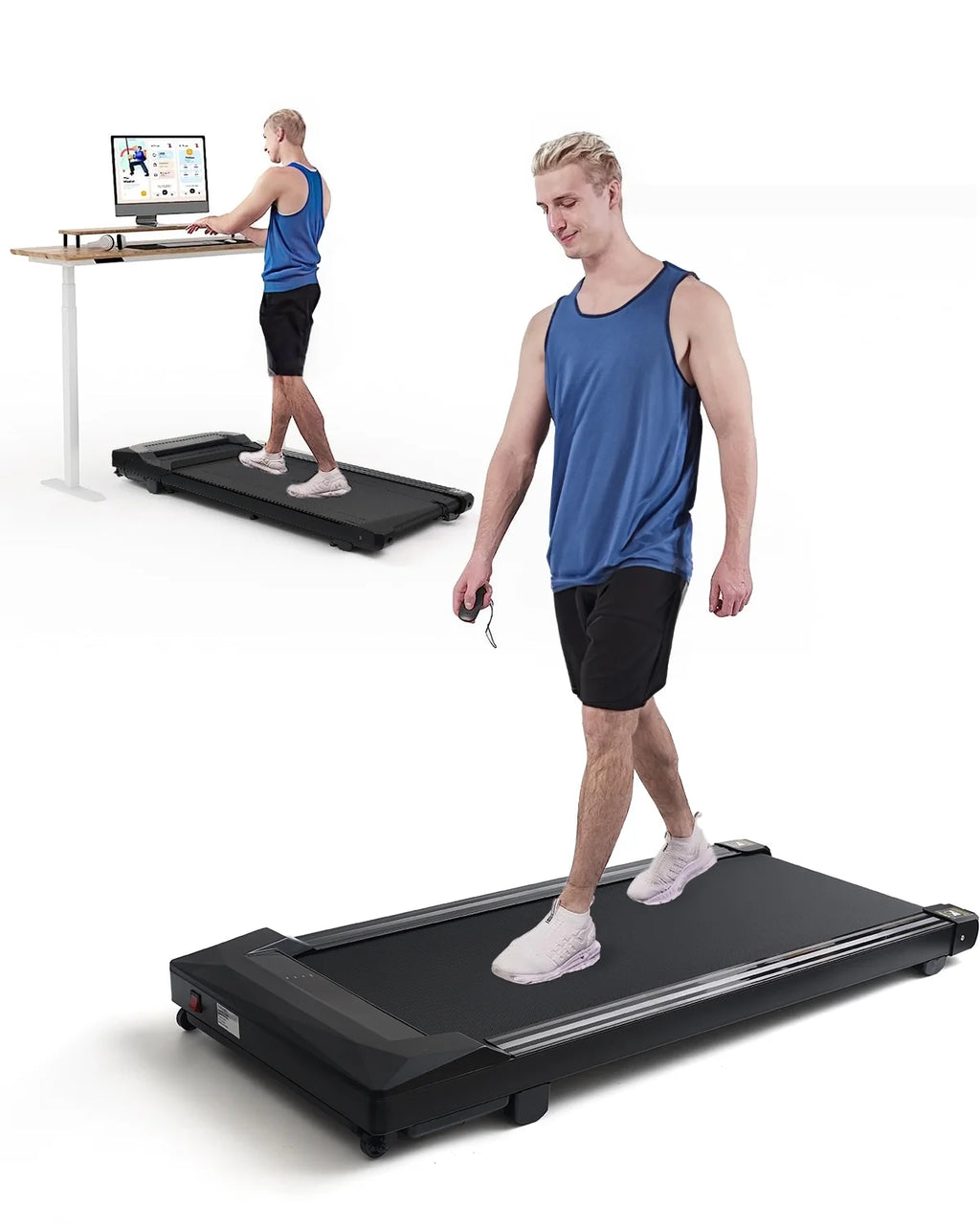 2.25HP Walking Pad Treadmill with 330 lbs Capacity D666711