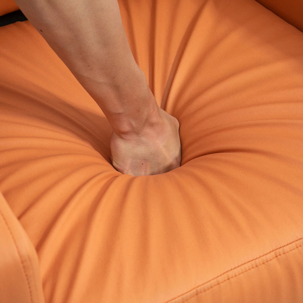 Orange Manual Recliner Chair with Footrest M323729