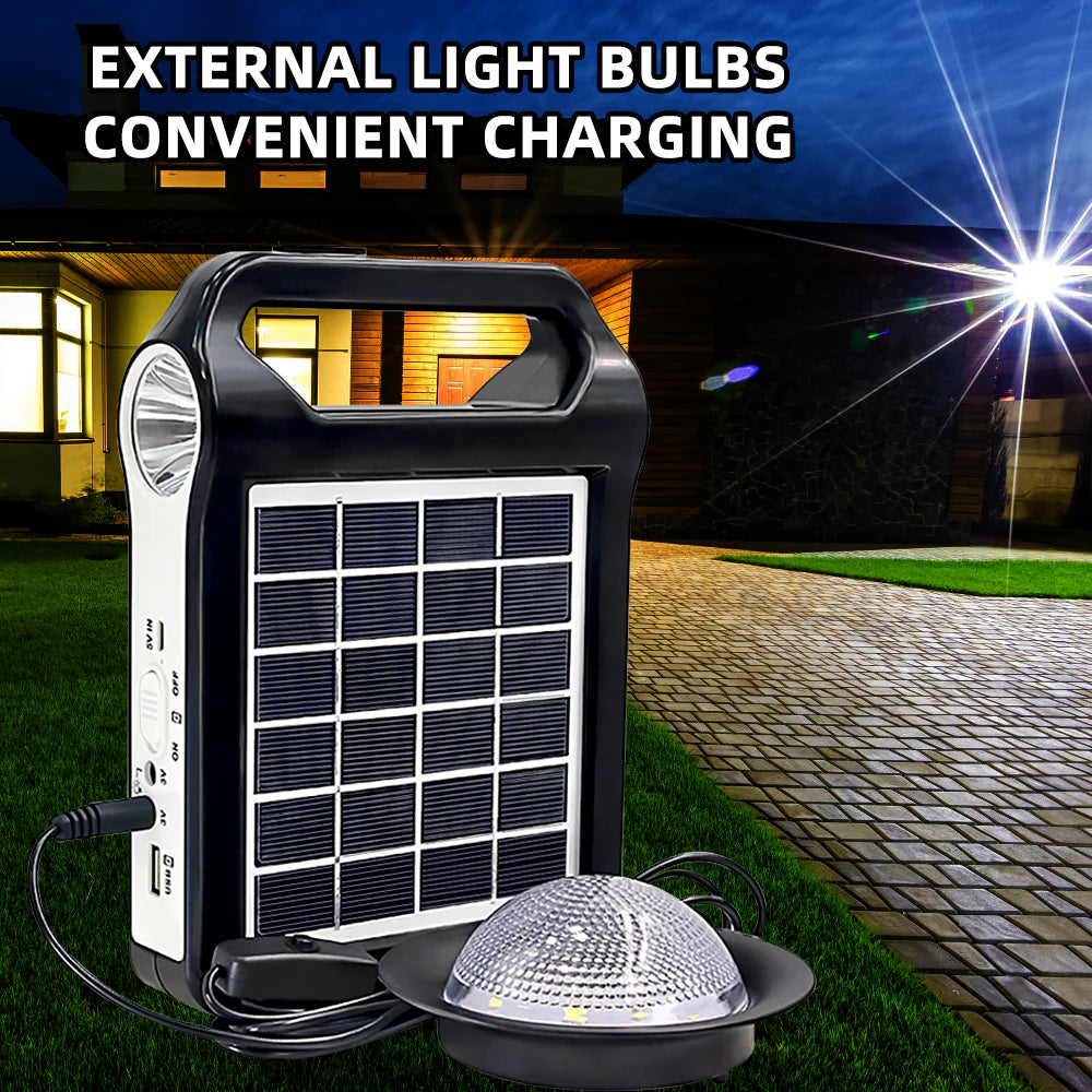 Portable Solar Power Station with Flashlights R283782
