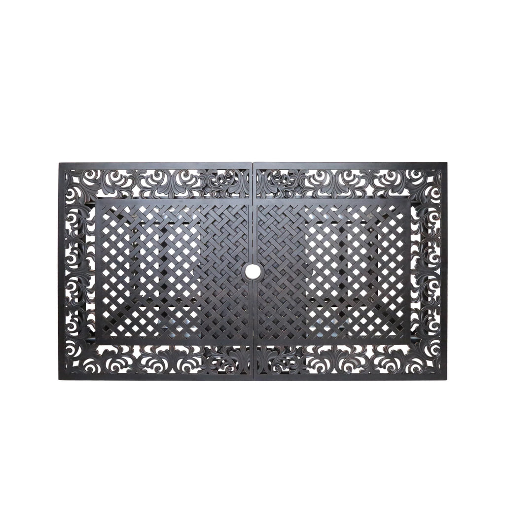 Cast Aluminum Expandable Outdoor Dining Table L77273