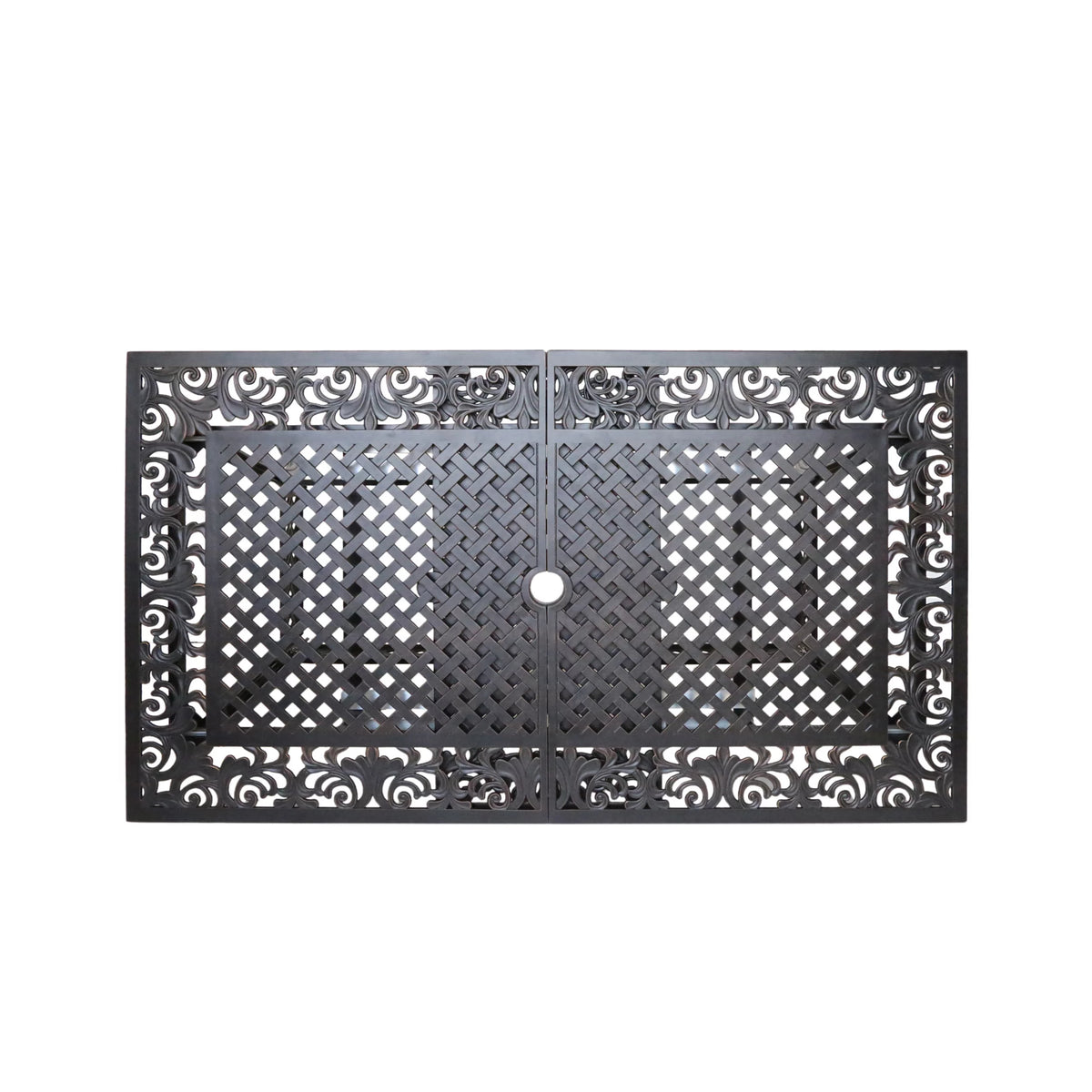 Cast Aluminum Expandable Outdoor Dining Table L77273