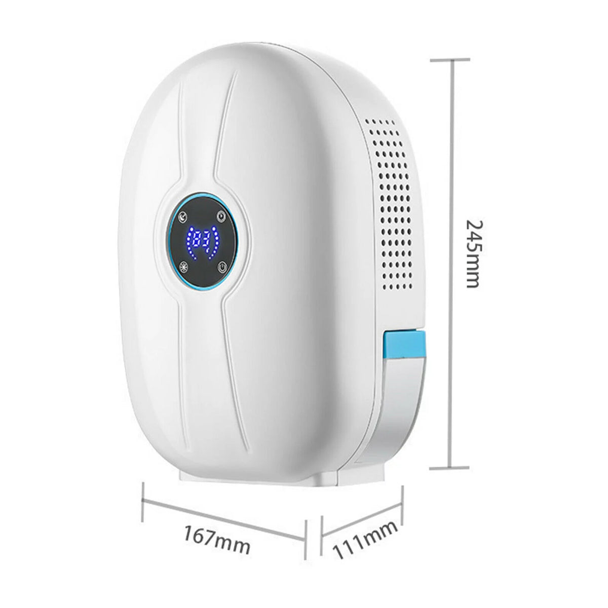 Mini Remote Control Dehumidifier 500ml Water Tank White T10325