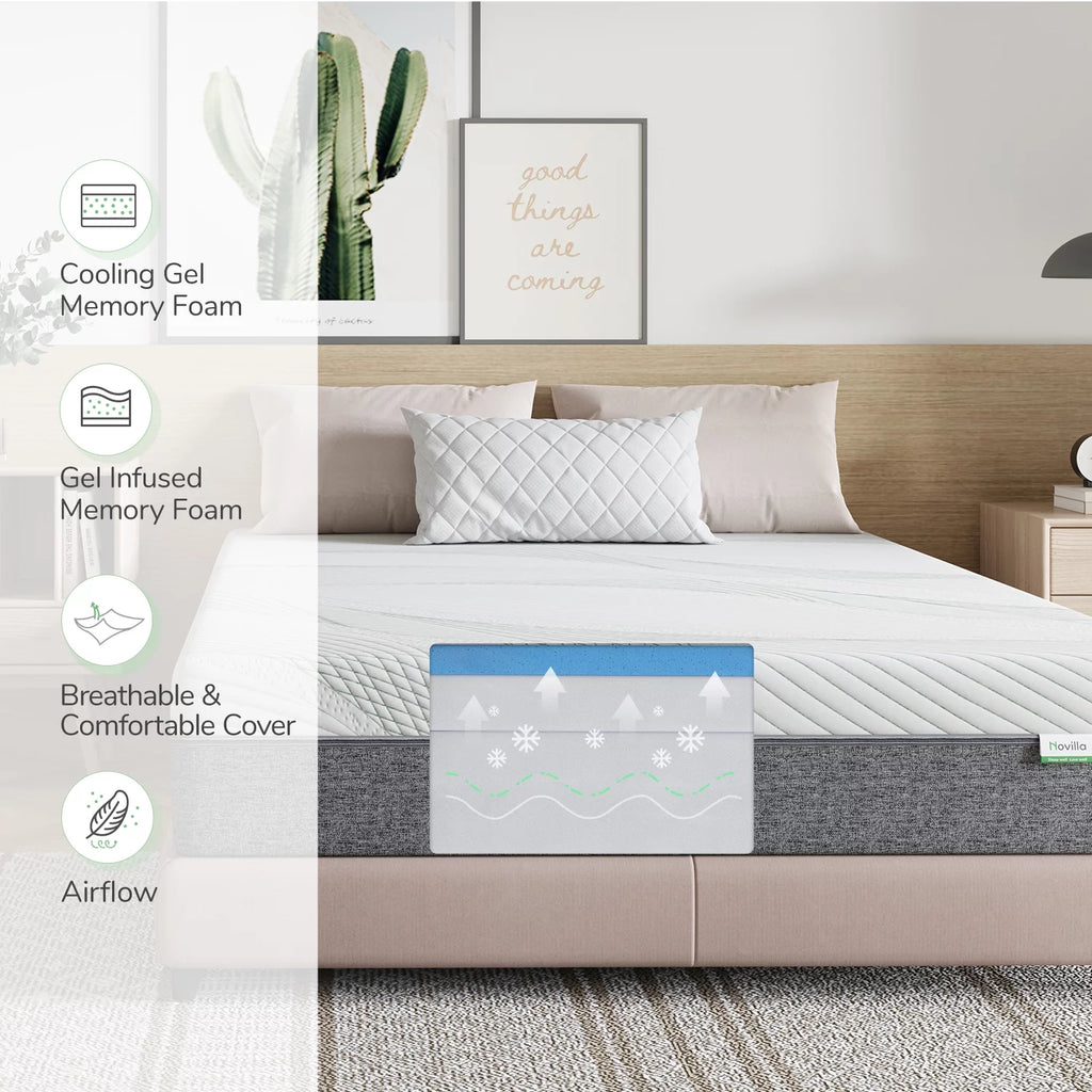Queen Size Gel Memory Foam Mattress Q5020