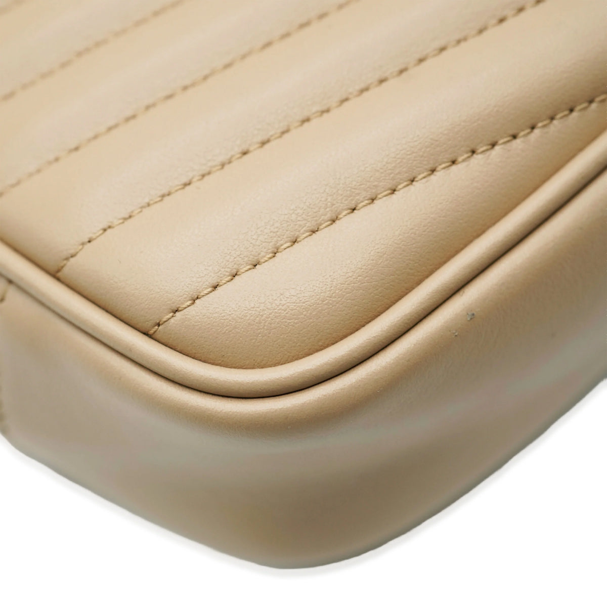 Beige Chevron Calfskin Mini Camera Bag Q671526