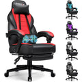 Gaming Chair with Footrest and Lumbar Support V9769