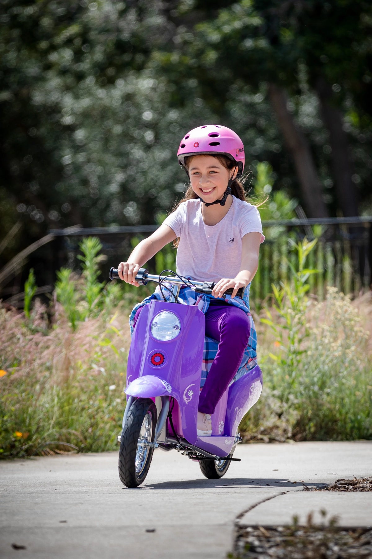 Purple Electric Scooter I214