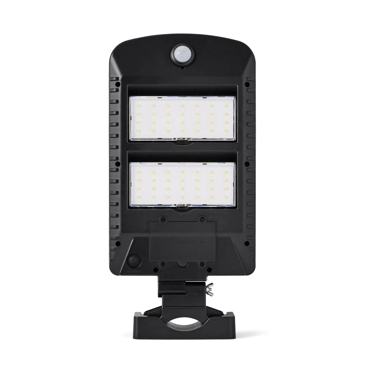 Solar Powered Motion Street and Area Light, Black, 120° Beam Angle D199940