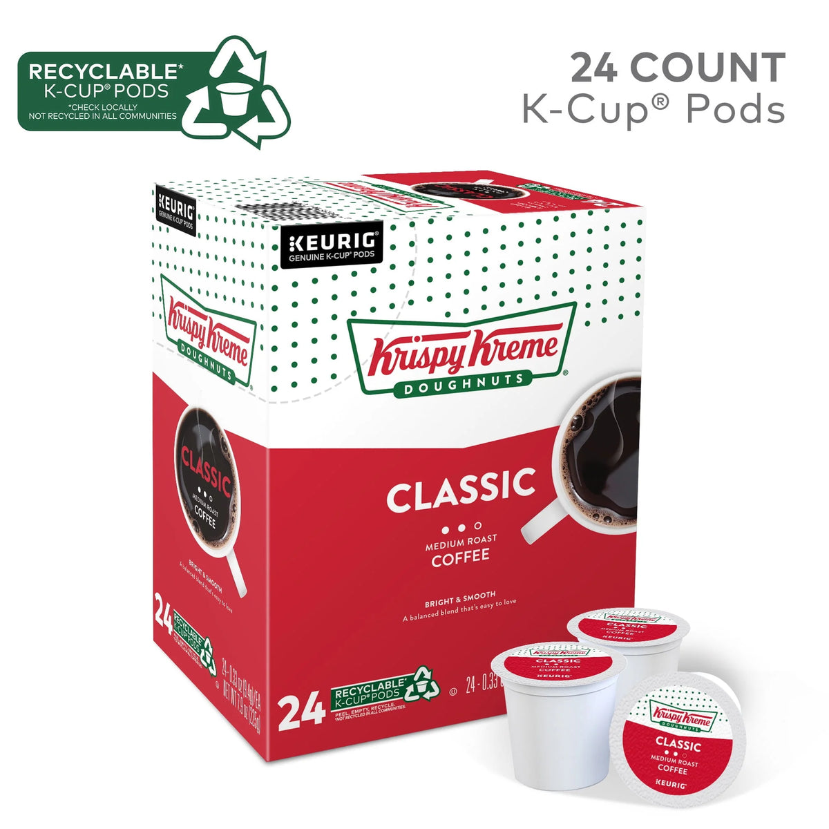 Medium Roast Coffee K-Cup Pods 24 Count D45286