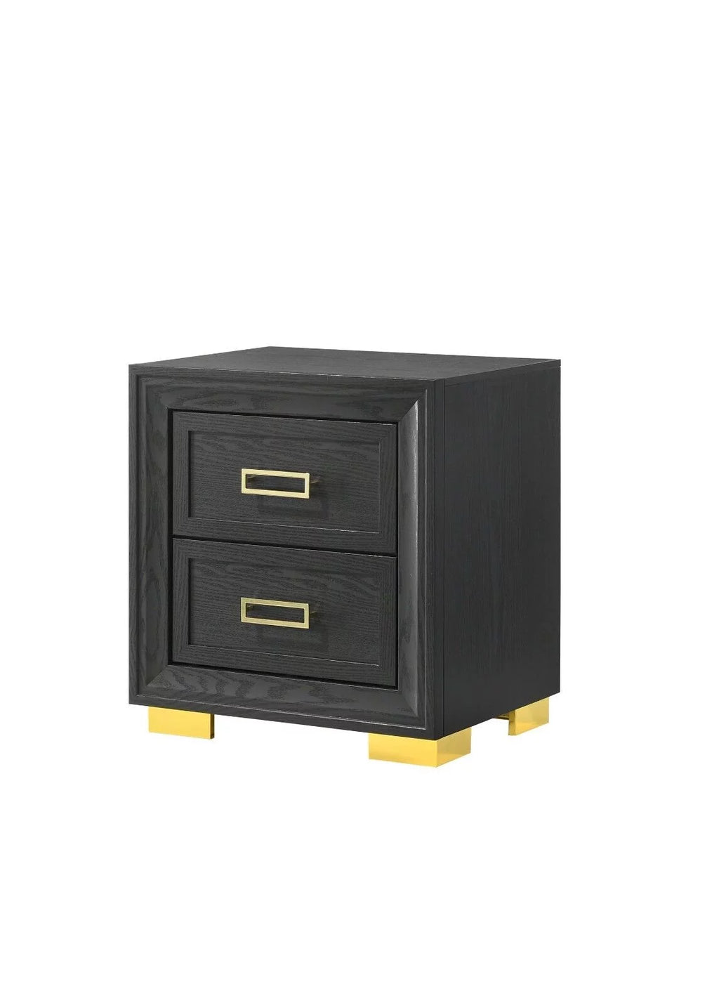 Queen Size 3pc Bedroom Set Panel Bed Chest Nightstand D74607