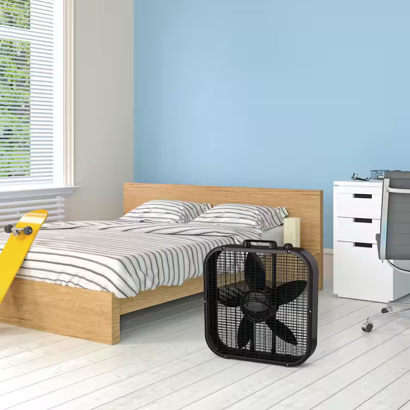 Black 3 Speed Box Fan I978886