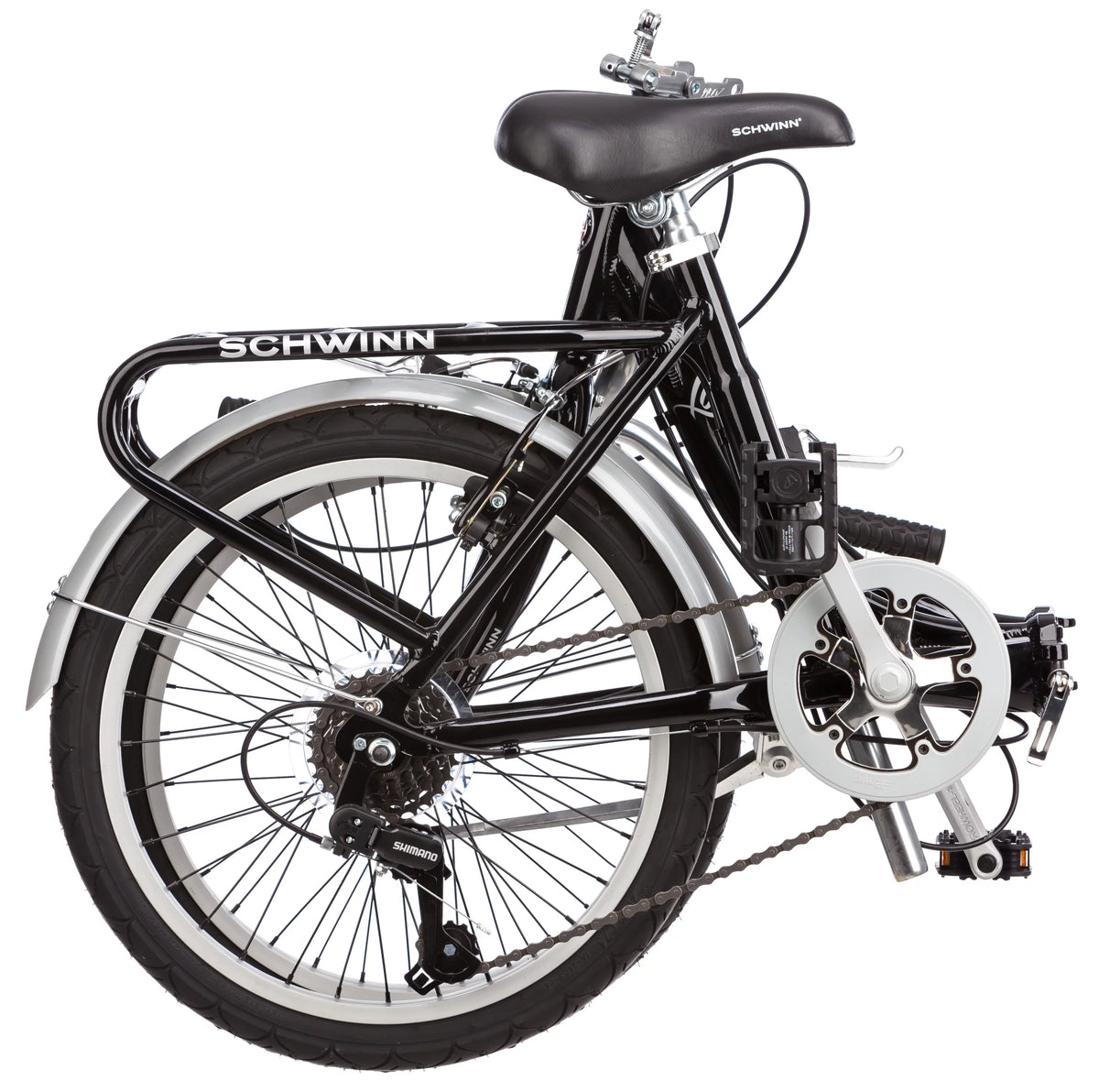 Folding Commuter Bike, 20-inch wheels, Black X394