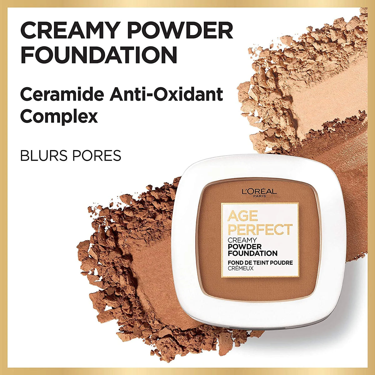 Creamy Powder Foundation Compact, 310 Nude Beige, 0.31 Ounce Q9013