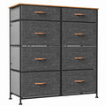 Dark Gray 8 Drawer Storage Dresser C504