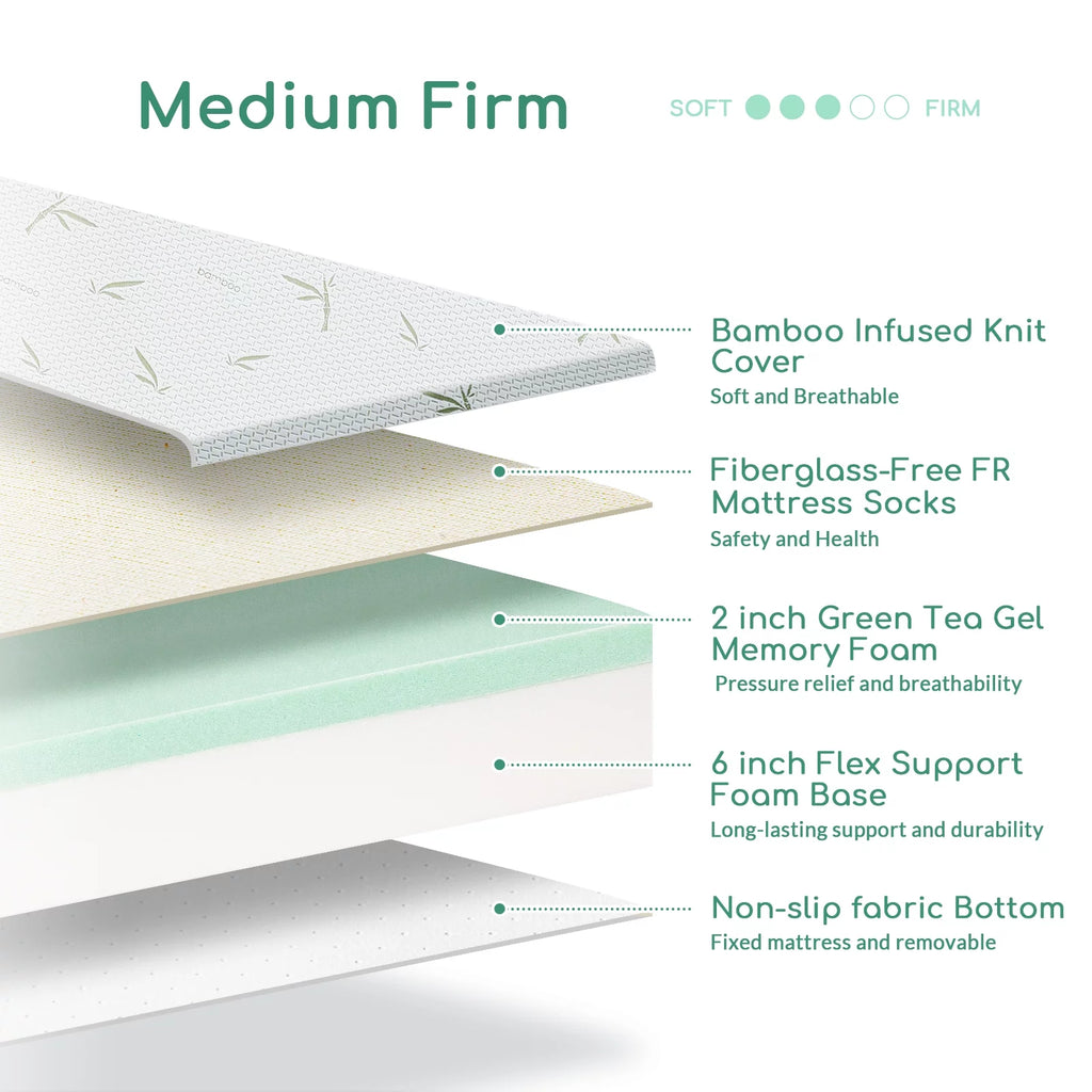 6 inch King Memory Foam Mattress R76178