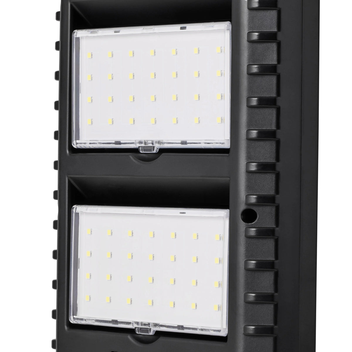 Solar Powered Motion Street and Area Light, Black, 120° Beam Angle D199940