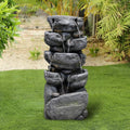 Stacked Rock Fountain with LED Lights B79089
