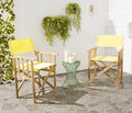Set of 2 Natural Yellow Outdoor Chair E6899