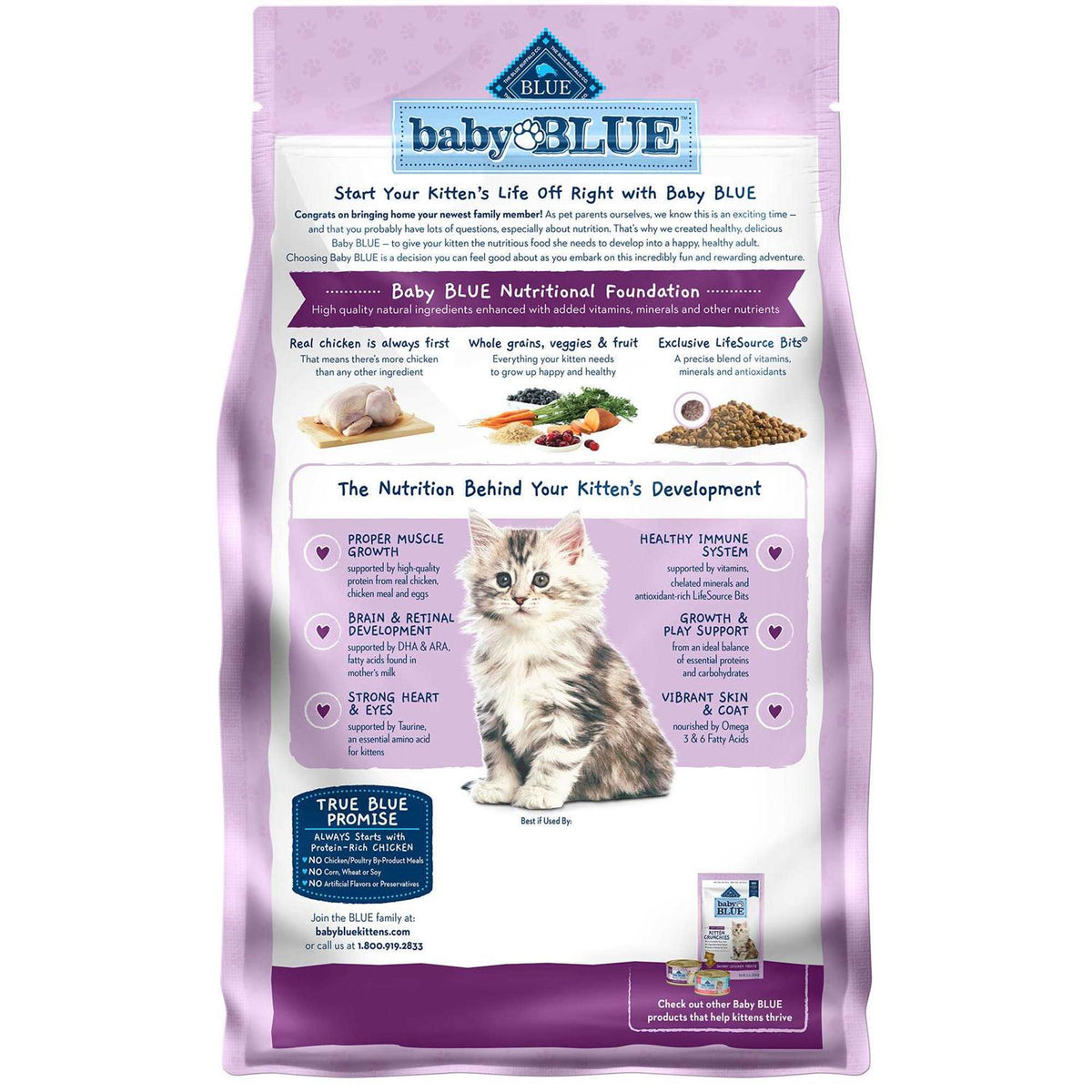 Kitten Dry Cat Food Chicken and Brown Rice B688