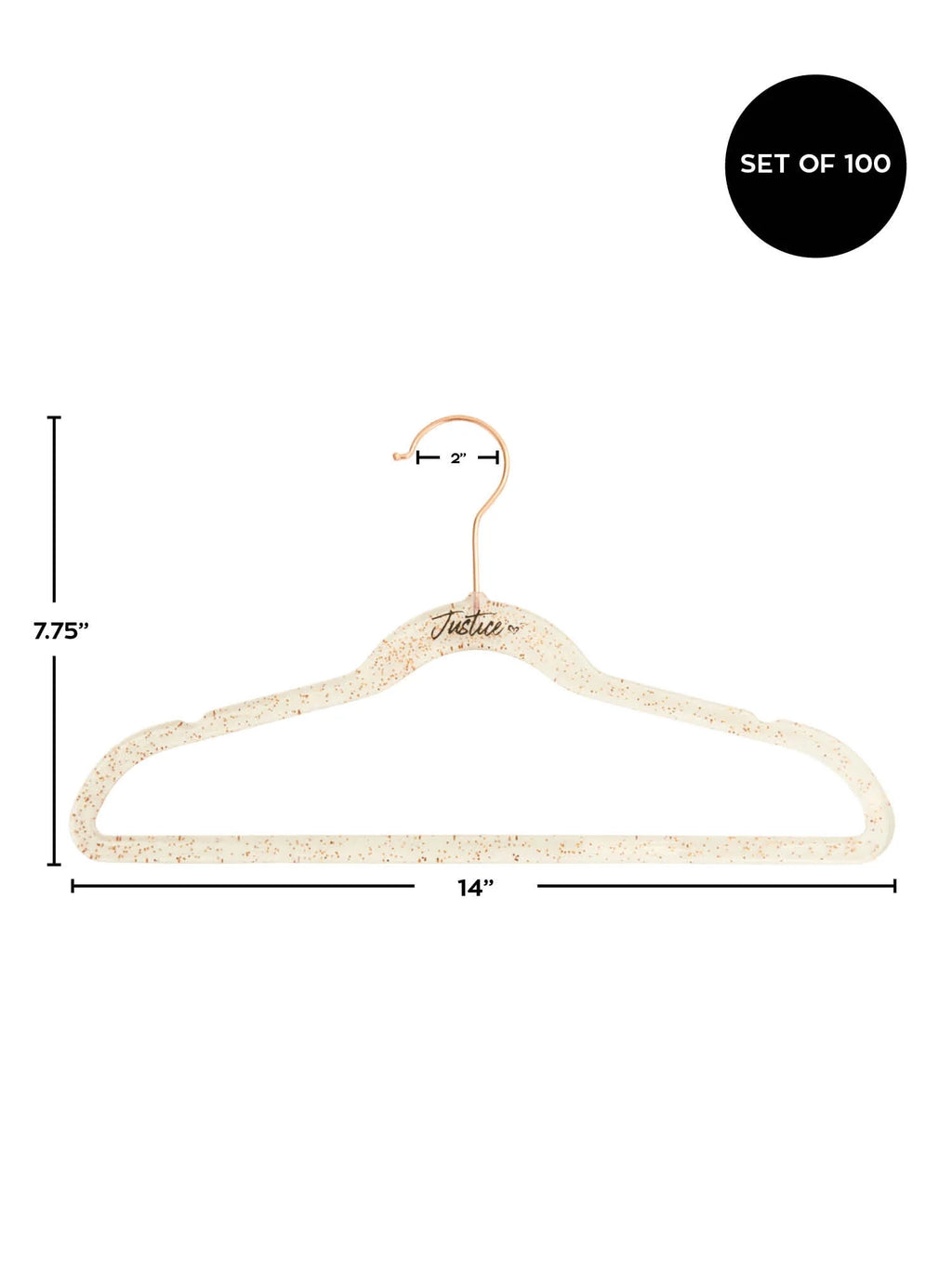 Black Velvet 100 Pack Non-Slip Swivel Hook Clothes Hangers F363606