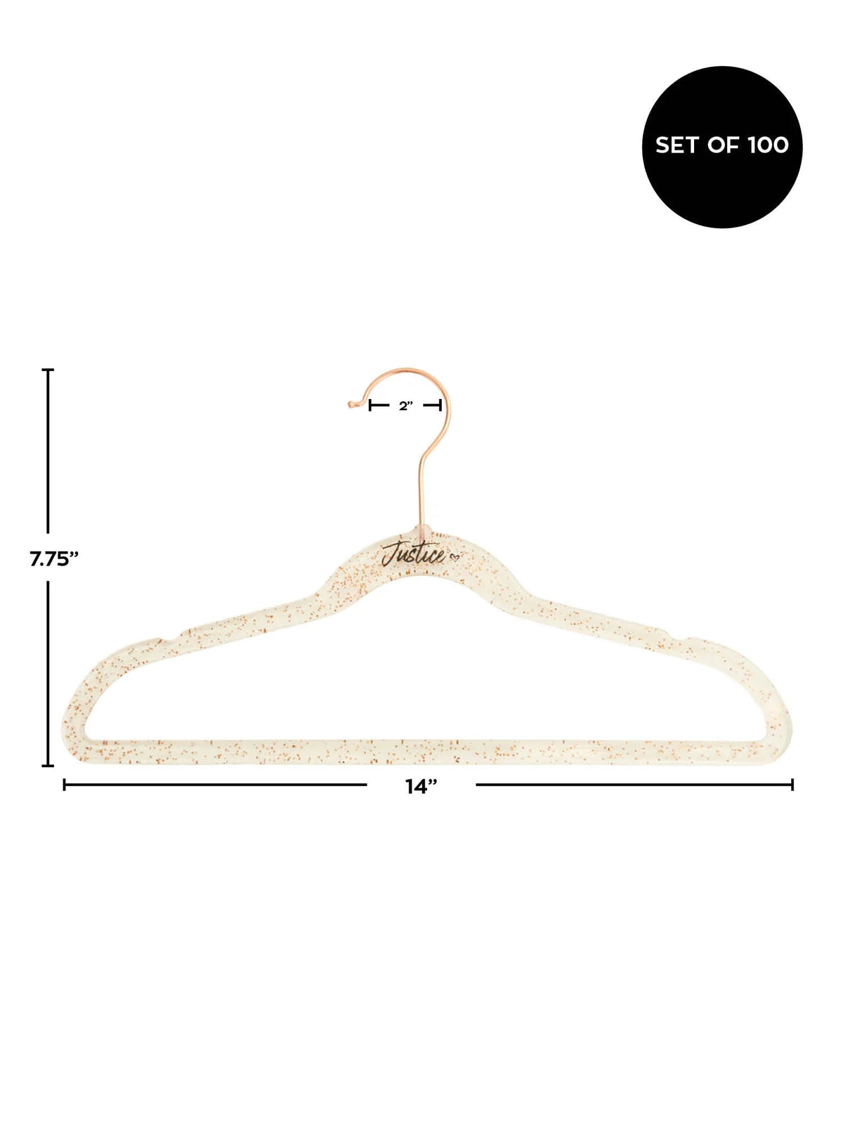 Black Velvet 100 Pack Non-Slip Swivel Hook Clothes Hangers F363606