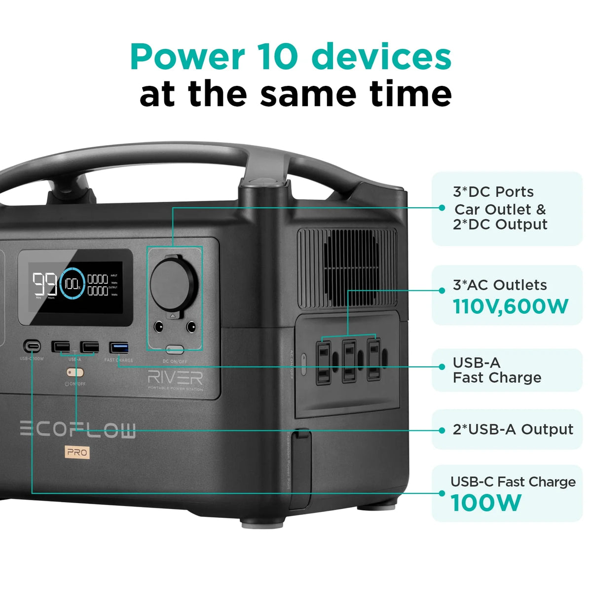 Portable Solar Generator Power Station P729555