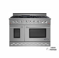 48" Stainless Steel Propane Gas Range with Convection Oven P120